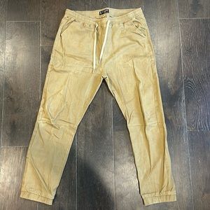 Tan joggers. Size XL. NWOT
